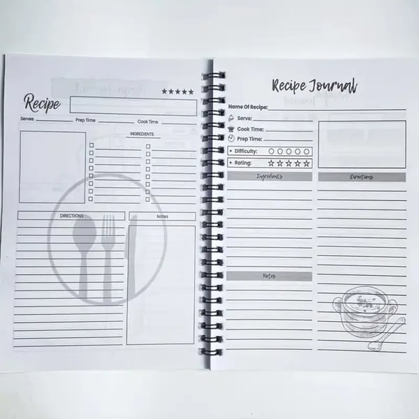 🔥Robustes Spiral-Rezeptheft✨