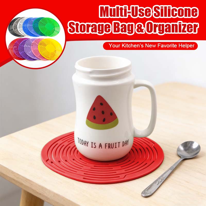 Mehrzweck-Aufbewahrungstasche und Organizer aus Silikon