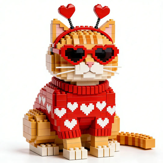 🧡 2026 Valentinstag-Set „Ingwerkatze aus Ziegelsteinen“