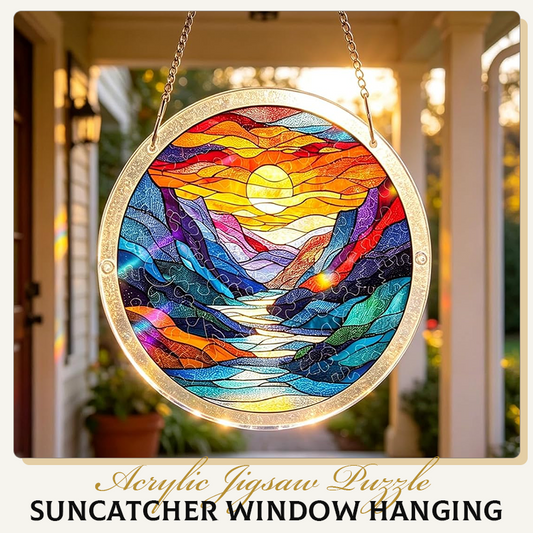 Acryl-Puzzle-Suncatcher zum Aufhängen am Fenster