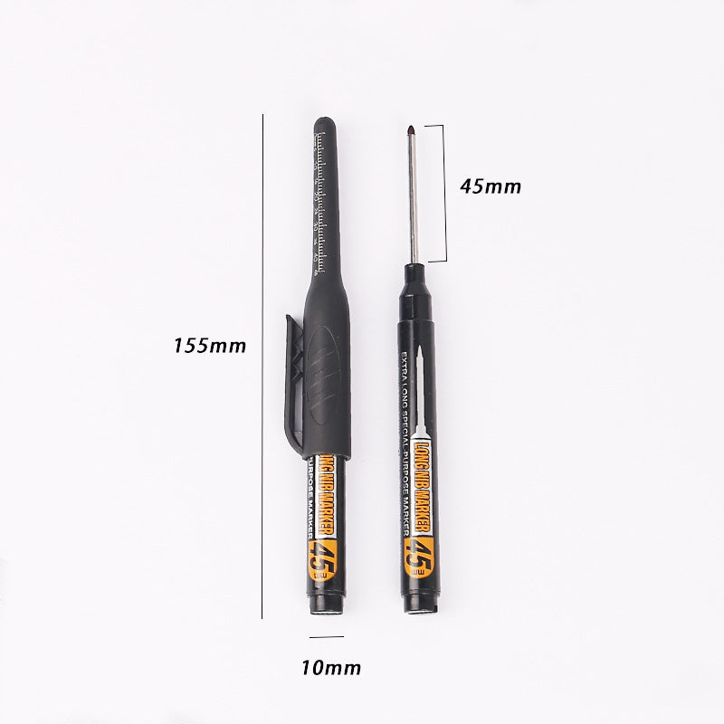 45mm Long-Tip Oil-Based Marker for Woodworking, Tile, and Deep Hole Marking