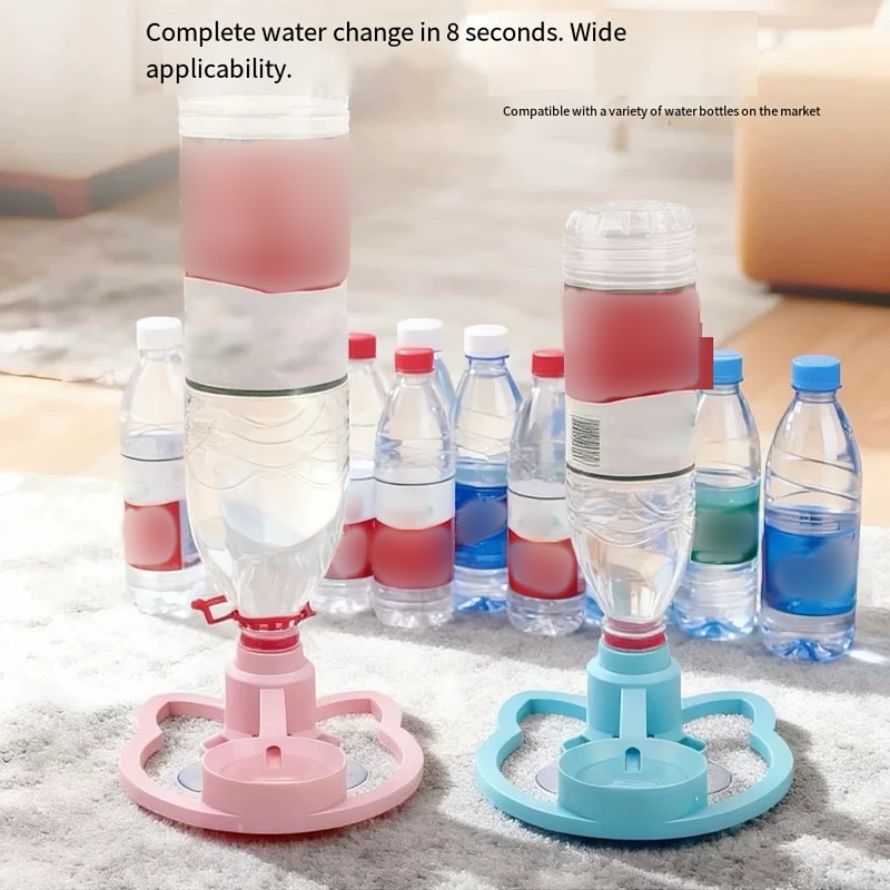 Tragbarer Wasserspender für Haustiere mit Schwerkraft – ohne Strom, automatische Nachfüllung für Katzen und kleine Hunde