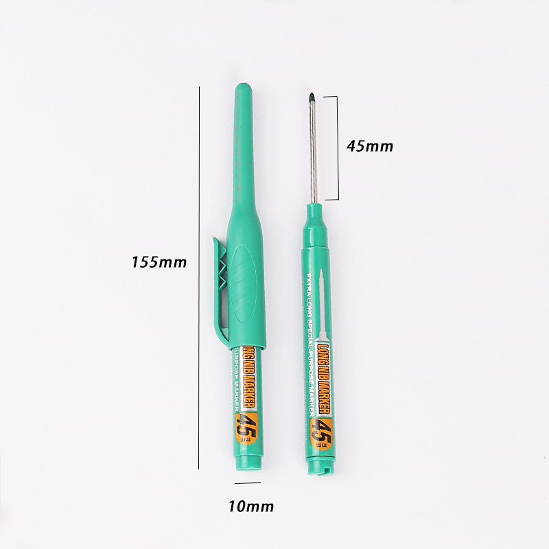 45mm Long-Tip Oil-Based Marker for Woodworking, Tile, and Deep Hole Marking