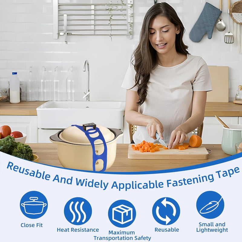 Universeller Silikon-Deckelhalter – Sicherer Halter für Topf- und Pfannendeckel