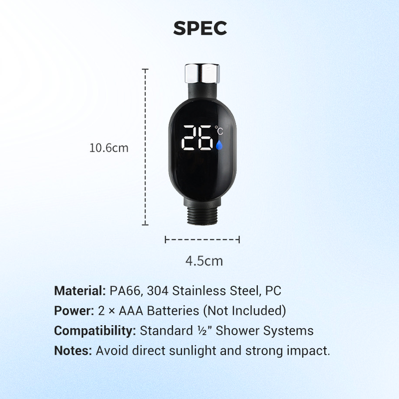 💧Duschen-Thermometer🌡️Keine Raten mehr – Sofortige Temperatur!🚿