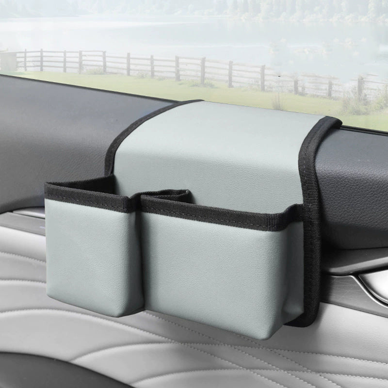 Car Side Door Storage Bag, Multi-functional Phone Key Holder, Foldable Cup Holder, Car Window Hanging Pouch