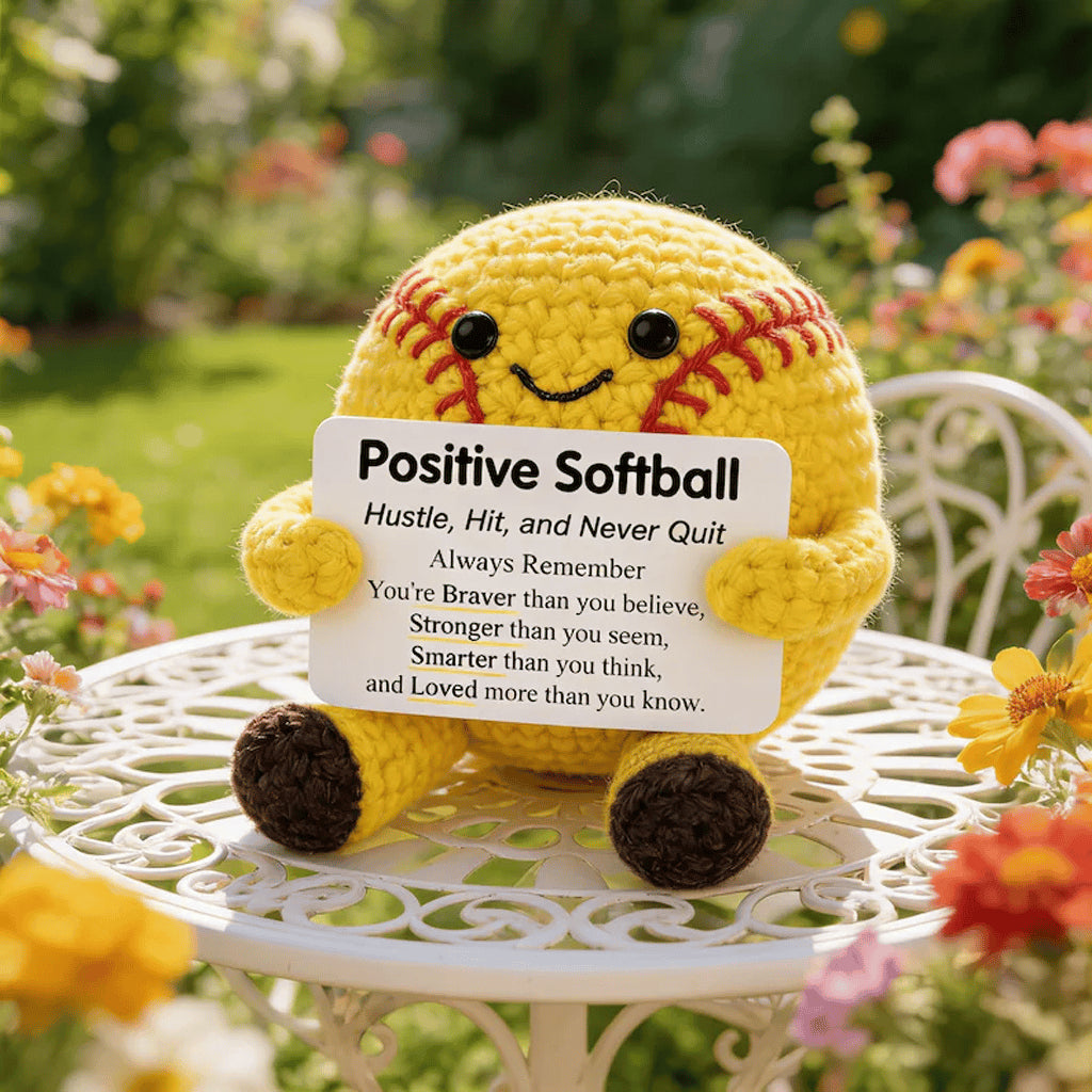 ⚽ Positive Soccer Buddy – Handmade Crochet Encouragement Gift 💚