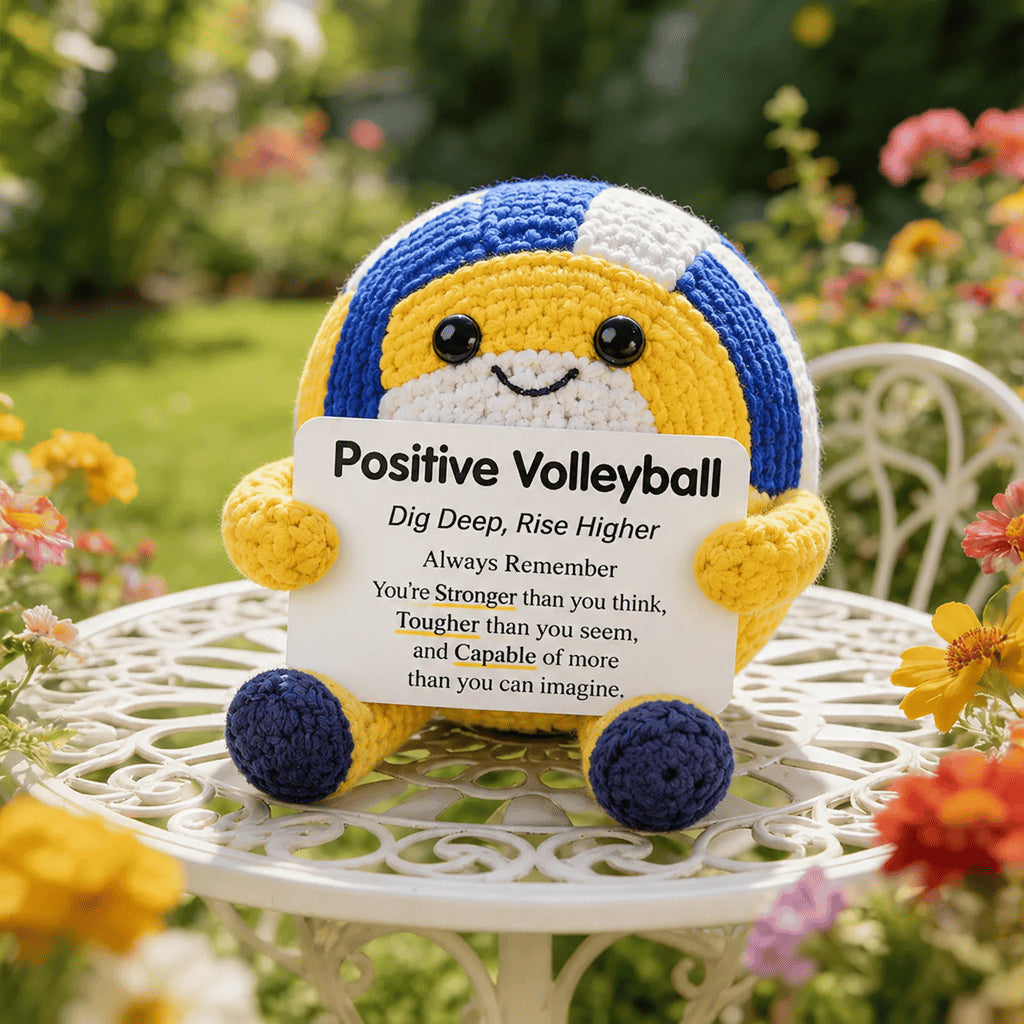 ⚽ Positive Soccer Buddy – Handmade Crochet Encouragement Gift 💚