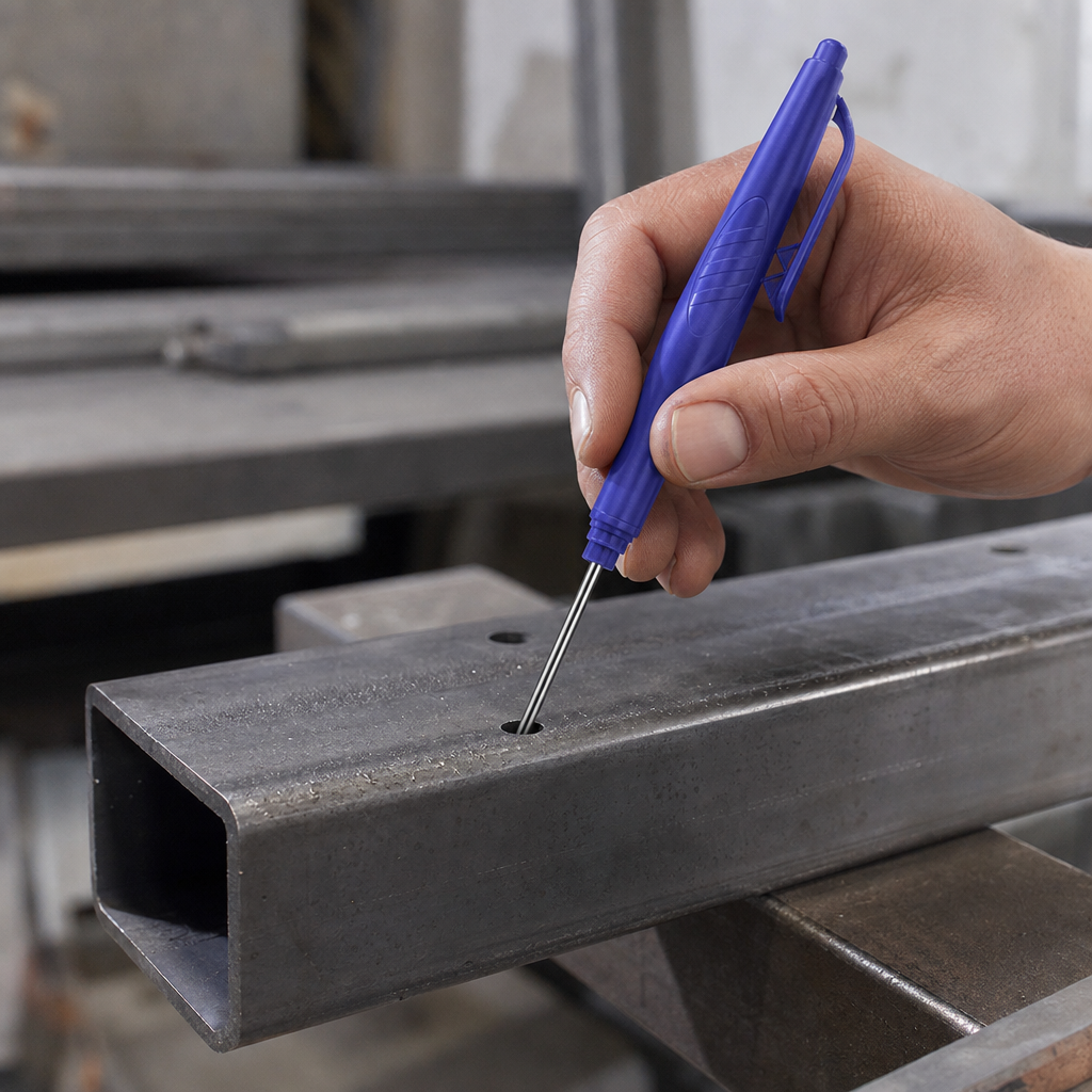 45mm Long-Tip Oil-Based Marker for Woodworking, Tile, and Deep Hole Marking
