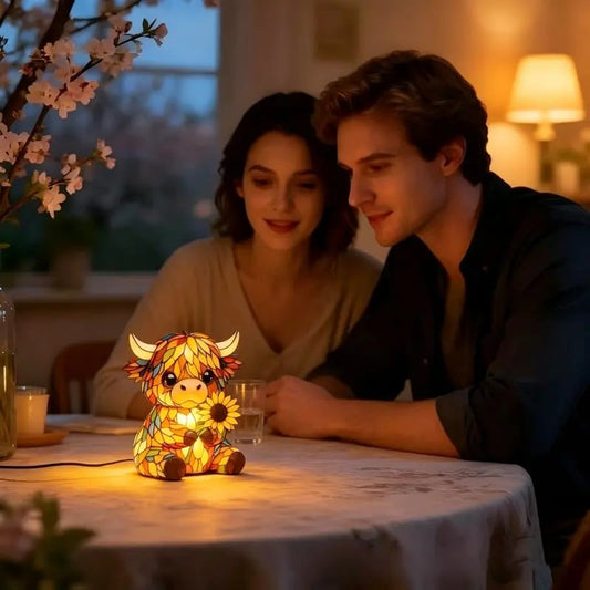 ✨ Kreatives LED-Nachtlicht in Form einer Highland-Kuh
