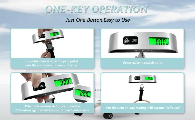 Tragbare digitale Gepäckwaage für genaues Wiege
