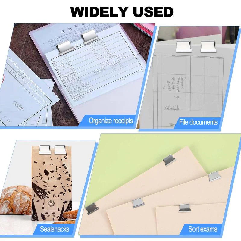 Compact Reusable Document Clips – Neat, Stylish & Easy Organisation