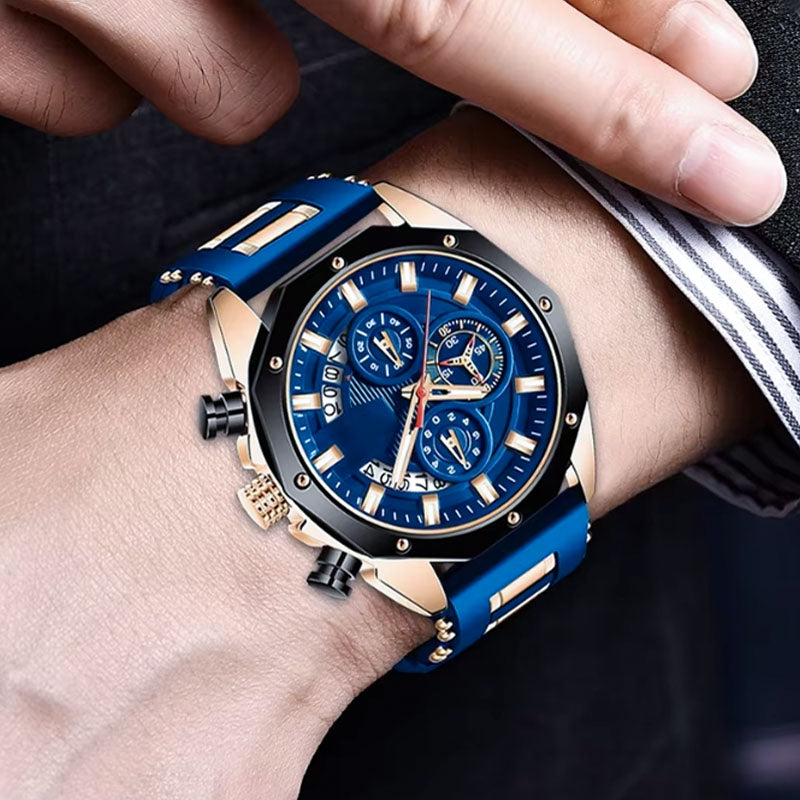 🔥Heißer Verkauf🔥Große Zifferblatt-Kalender-Quarz-Business-Uhr