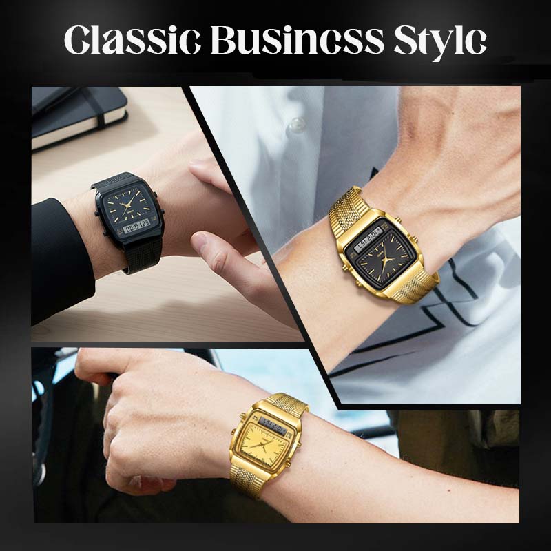 ⏰Limited-time offer💥💥LIEBIG Roman Retro Dual System Multi-Function Digital Sports Watch