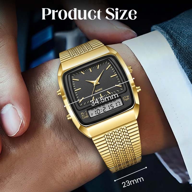 ⏰Limited-time offer💥💥LIEBIG Roman Retro Dual System Multi-Function Digital Sports Watch