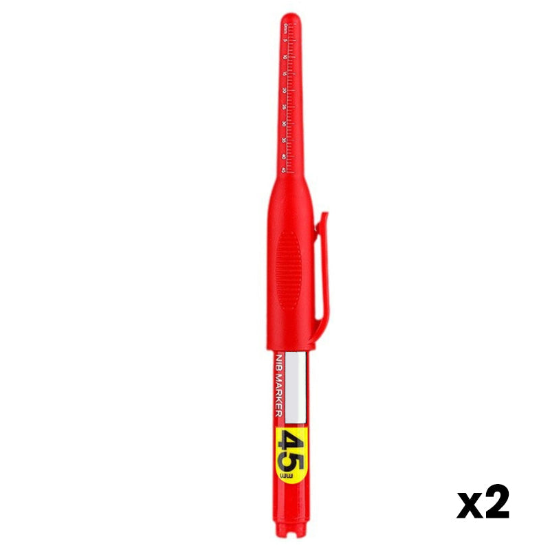 45mm Long-Tip Oil-Based Marker for Woodworking, Tile, and Deep Hole Marking