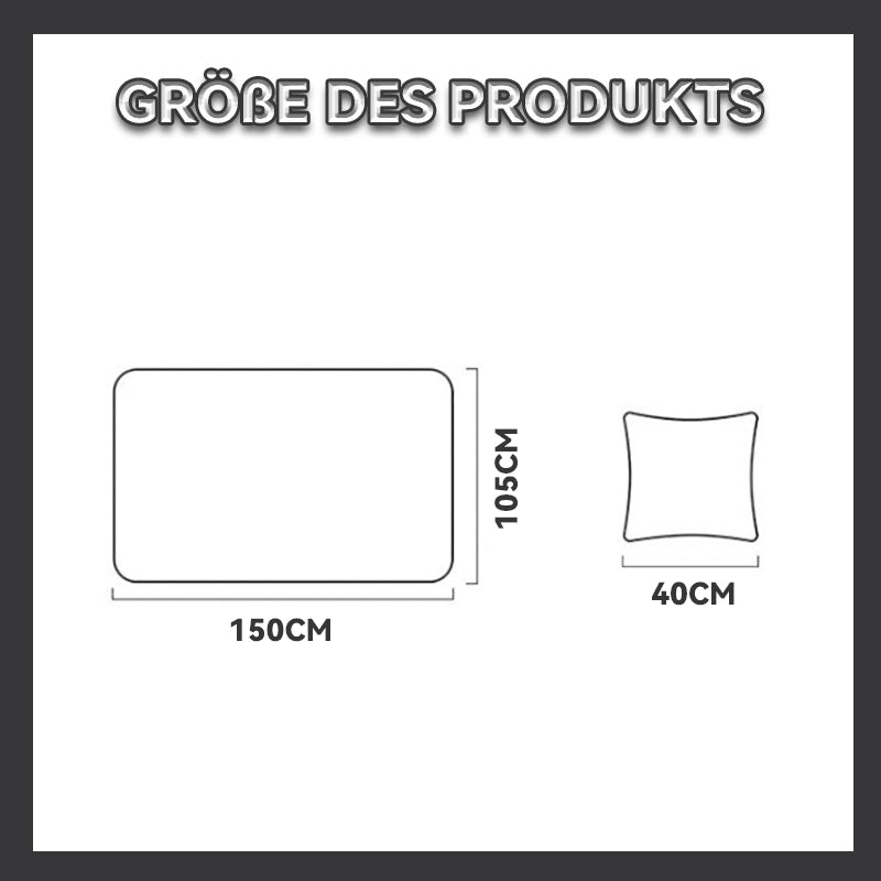 Klappbare 2-in-1 Auto Decke und Kissen